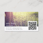 Fotograf Natur Fotografie QR Code Visitenkarte (Vorderseite)