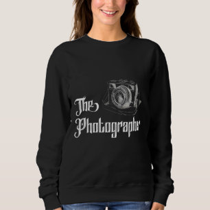 Fotograf nimmt Bilder Foto Fotograf Sweatshirt