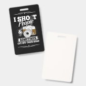 Fotograf nimmt Menschen jeden Tag Ausweis (Vorder- & Rückseite)