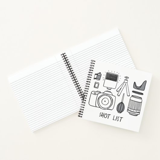 Fotograf-Notebook Notizblock (Innenseite)