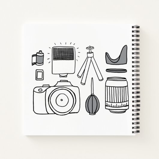 Fotograf-Notebook Notizblock (Rückseite)