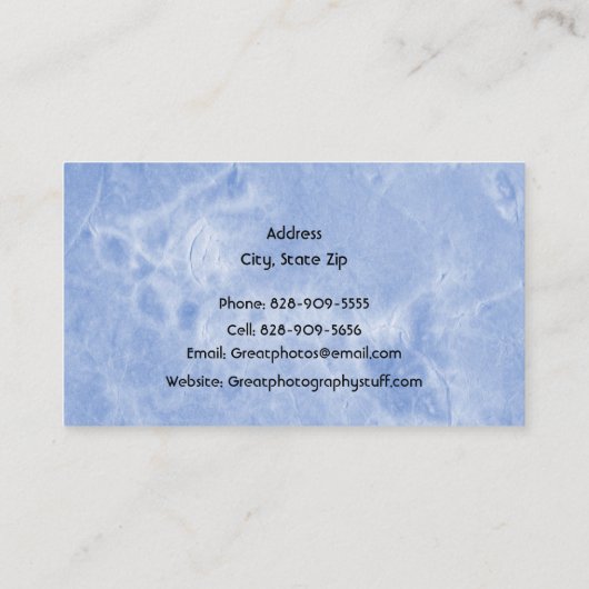 Fotograf oder Kamerageschäft humorvoll Visitenkarte (Rückseite)