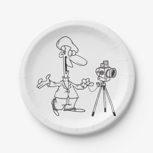 Fotograf Pappteller (Vorderseite)