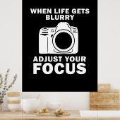 Fotograf passt Ihren Fokus an Poster (Küche)