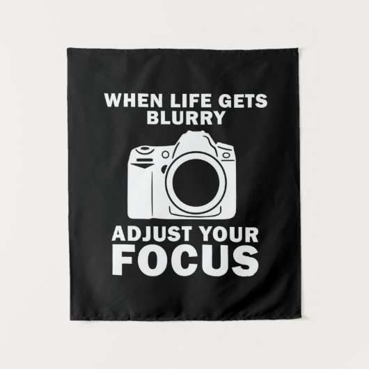Fotograf passt Ihren Fokus an Wandteppich (Vorderseite)