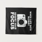 Fotograf passt Ihren Fokus an Wandteppich (Vorderseite (Horizontal))