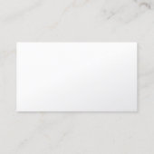 Fotograf Pearl White Business Card Visitenkarte (Rückseite)