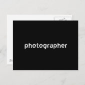 Fotograf Postkarte (Vorne/Hinten)