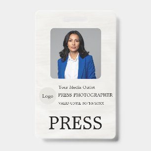 Fotograf Pressejournalist ID-Karte Benutzerdefinie Ausweis