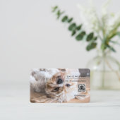 Fotograf QR-Code Beruflich weiß Visitenkarte (Stehend Vorderseite)