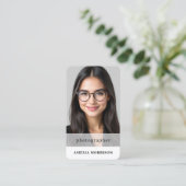 Fotograf QR-Code Foto Einfach Visitenkarte (Stehend Vorderseite)