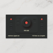 Fotograf QR-Code Modern Schwarz | Minimales Design Visitenkarte (Rückseite)