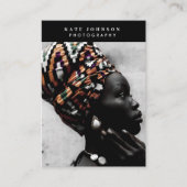 Fotograf QR Code Social Media Fotografie Visitenkarte (Vorderseite)