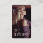 Fotograf QR Code Trendy Foto Visitenkarte (Vorderseite)