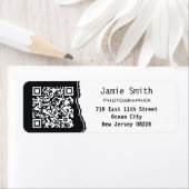 Fotograf QR Code Weiß & Schwarz Rücksendeadresse (Insitu)