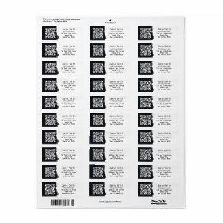 Fotograf QR Code Weiß & Schwarz Rücksendeadresse