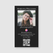 Fotograf qr Foto Business Magnet (Vorderseite)