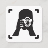 Fotograf Quadratische Visitenkarte (Vorderseite)