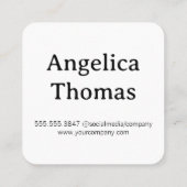 Fotograf Quadratische Visitenkarte (Rückseite)