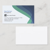 Fotograf Rechte Blue Hued Streams Beruflich Visitenkarte (Vorne/Hinten)