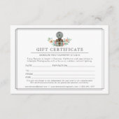 Fotograf-Retro-Kamera-Logo | Geschenkgutschein Begleitkarte (Vorderseite)