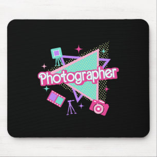 Fotograf Retro Pink Fotografie Männer Frauen Chri Mousepad