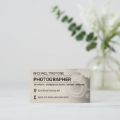 Fotograf Retro Vintag Visitenkarte (Stehend Vorderseite)