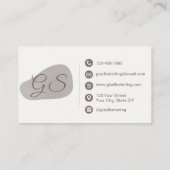 Fotograf Rose Gold Foil Blush Schönheit Abstrakt Visitenkarte (Rückseite)