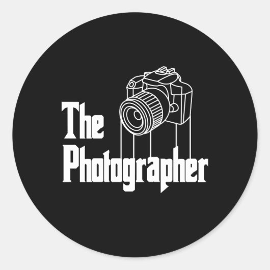 Fotograf Runder Aufkleber (Vorderseite)