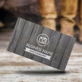 Fotograf Rustic Holz Hintergrund Fotografie Visitenkarte