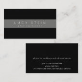 Fotograf schwarz visitenkarte (Vorne/Hinten)