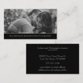 Fotograf Schwarz-Weiß-Fotografie Visitenkarte (Vorne/Hinten)