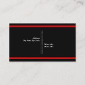 Fotograf schwarz, weiß, rot, auffallend visitenkarte (Rückseite)