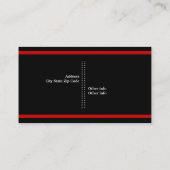 Fotograf schwarz, weiß, rot, auffallend visitenkarte (Rückseite)