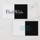 Fotograf Schwarz-weiße Fotokamera Visitenkarte (Vorne/Hinten)