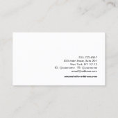 Fotograf Schwarzes Quadrat Foto Visitenkarte (Rückseite)