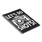 Fotograf-Spaß-Kamera-süchtig Notizblock (Rechte Seite)