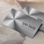 Fotograf Stainless Steel Metallic Visitenkarte<br><div class="desc">Business Card Edelstahl Fotograf.</div>