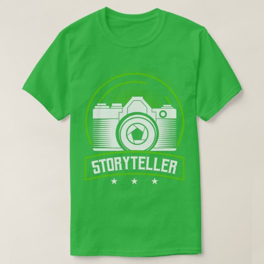 Fotograf Storyteller Berufliche Kamera T-Shirt (Design vorne)