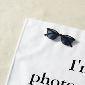 Fotograf Strandtuch (Beispiel)