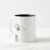 Fotograf-Tasse durch Alex-Lauge Zweifarbige Tasse (Vorderseite Links)