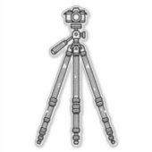 Fotograf Tripod Minimal Fotograf Aufkleber (Vorderseite)