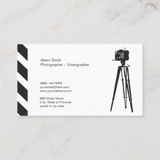 Fotograf - Videographer ı Visitenkarte (Rückseite)