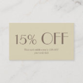 Fotograf Visitenkarte (Rückseite)