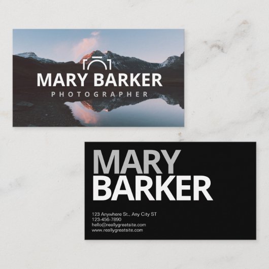 Fotograf Visitenkarte (Vorne/Hinten)