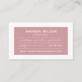 Fotograf-Visitenkarte Visitenkarte (Rückseite)