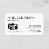 Fotograf-Visitenkarte Visitenkarte (Rückseite)