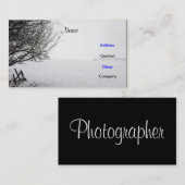 Fotograf-Visitenkarte Visitenkarte (Vorne/Hinten)
