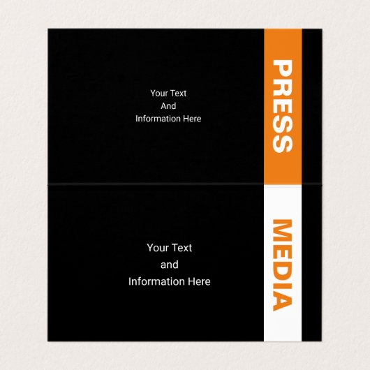 Fotograf Visitenkarten (Innenseite Aufgefaltet)