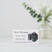 Fotograf-Visitenkarten Visitenkarte (Stehend Vorderseite)